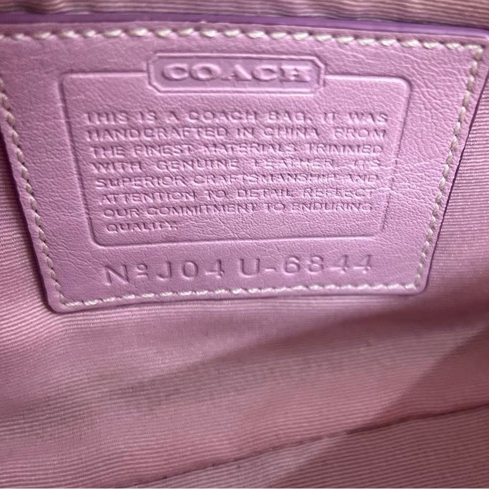 Authentic Vintage Coach Pink Shoulder Bag-Good Used Condition - Picture 10 of 11